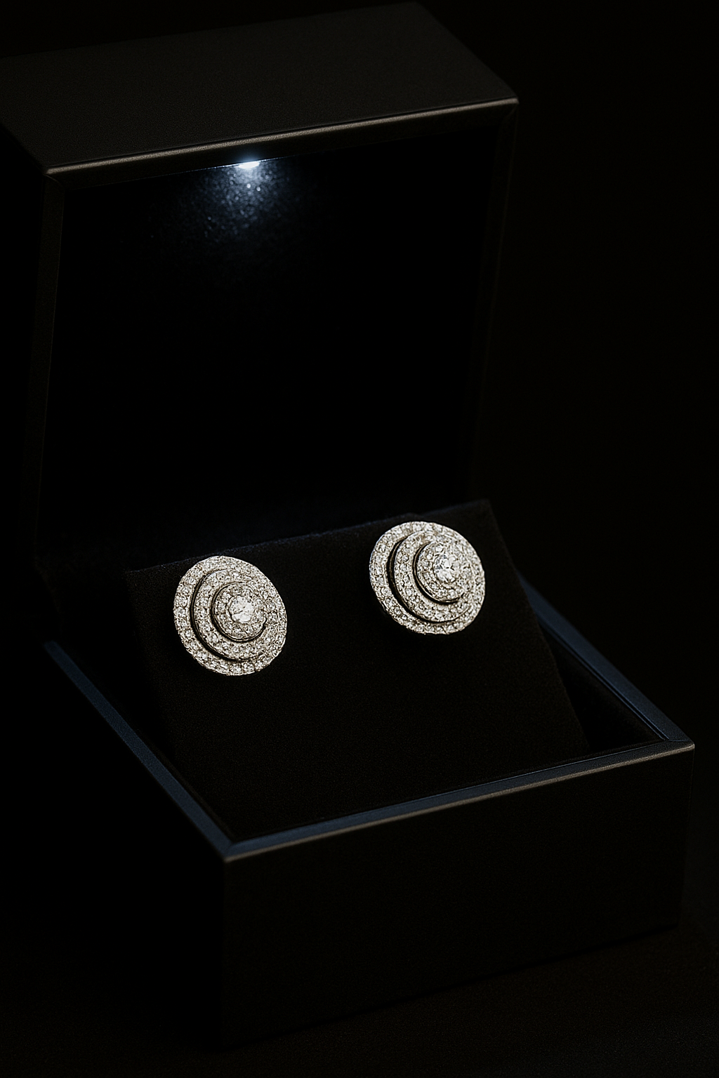 Large diamond earrings